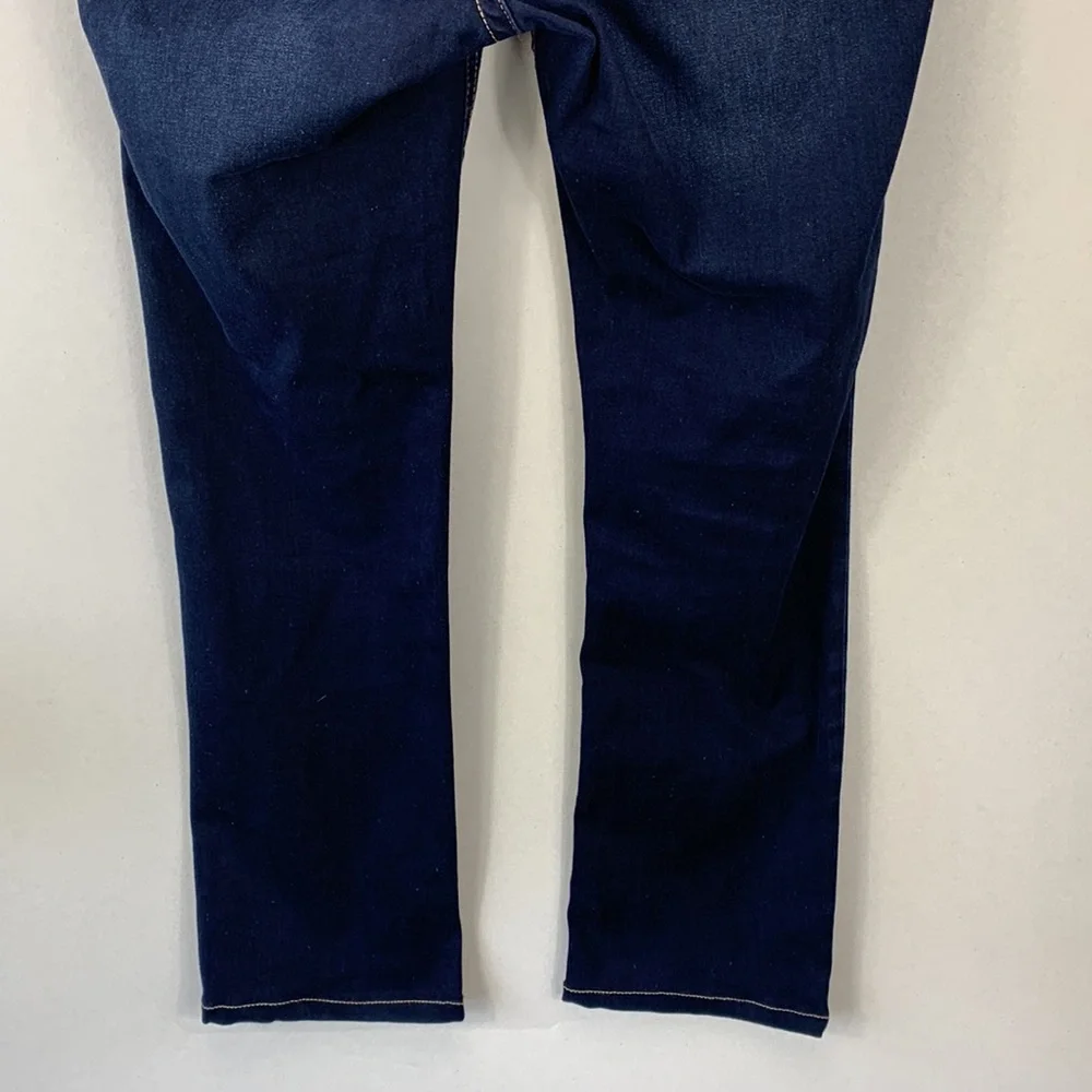 True Religion Women’s 33 Billie Mid Rise Straight Leg Blue Minimal Denim‎ Jeans - Picture 10 of 13